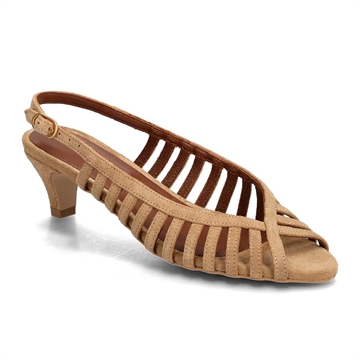 Anonymous Carminho 40 Stiletto Calf Suede Scirocco